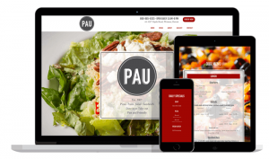 Pau Restaurant and Catering: new Mobile-Responsive WordPress Website Design