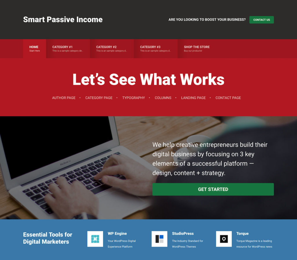 Smart Passive Income Genesis theme